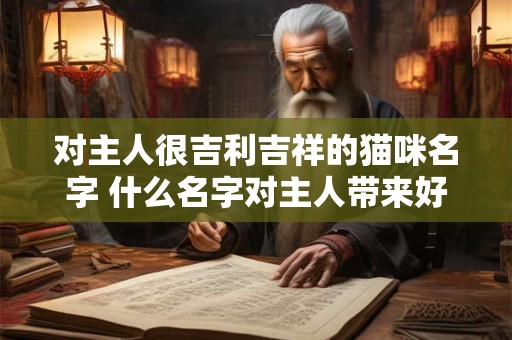 对主人很吉利吉祥的猫咪名字 什么名字对主人带来好运的猫咪 对主人很吉利吉祥的猫咪名字 什么名字对主人带来好运的猫咪