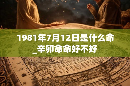 1981年7月12日是什么命_辛卯命命好不好