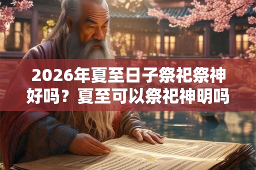 2026年夏至日子祭祀祭神好吗?夏至可以祭祀神明吗? 2026年夏至日子祭祀祭神好吗?夏至可以祭祀神明吗?