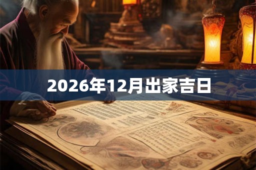 2026年12月出家吉日 2026年12月出家吉日