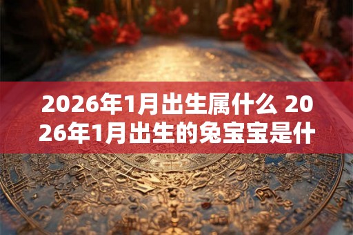 2026年1月出生属什么 2026年1月出生的兔宝宝是什么命