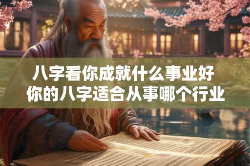 八字看你成就什么事业好 你的八字适合从事哪个行业