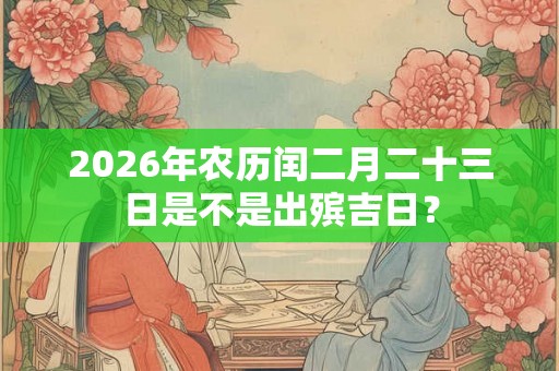 2026年农历闰二月二十三日是不是出殡吉日？