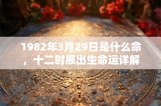 1982年3月29日是什么命，十二时辰出生命运详解