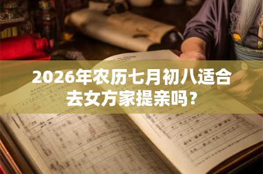 2026年农历七月初八适合去女方家提亲吗？