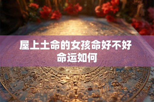 屋上土命的女孩命好不好 命运如何