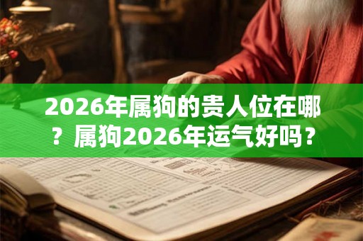 2026年属狗的贵人位在哪？属狗2026年运气好吗？