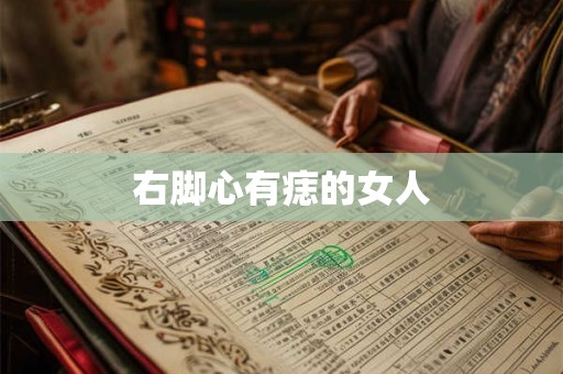 右脚心有痣的女人