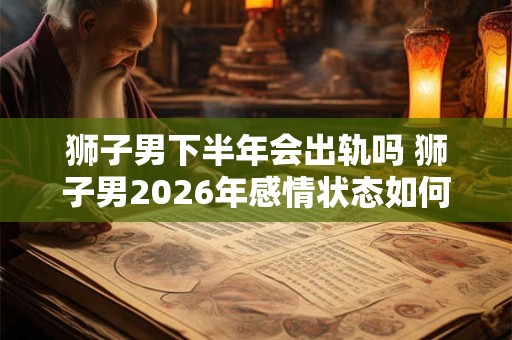 狮子男下半年会出轨吗 狮子男2026年感情状态如何 狮子男下半年会出轨吗 狮子男2026年感情状态如何