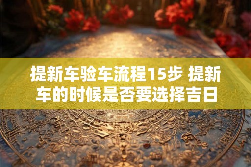 提新车验车流程15步 提新车的时候是否要选择吉日