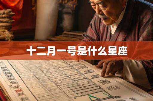 十二月一号是什么星座