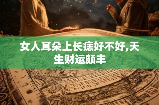 女人耳朵上长痣好不好,天生财运颇丰 女人耳朵上长痣好不好,天生财运颇丰