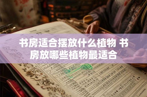 书房适合摆放什么植物 书房放哪些植物最适合