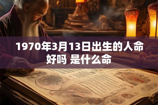 1970年3月13日出生的人命好吗 是什么命