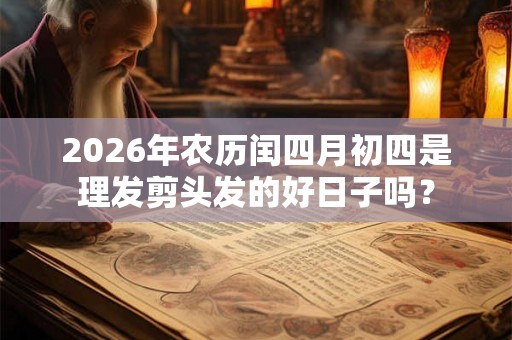 2026年农历闰四月初四是理发剪头发的好日子吗？