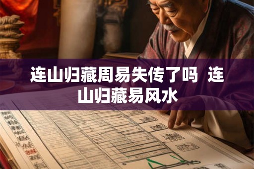 连山归藏周易失传了吗  连山归藏易风水