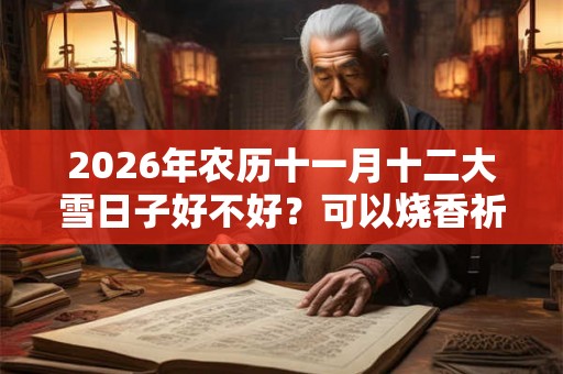 2026年农历十一月十二大雪日子好不好？可以烧香祈福吗？