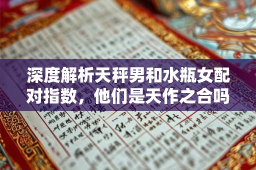 深度解析天秤男和水瓶女配对指数，他们是天作之合吗？