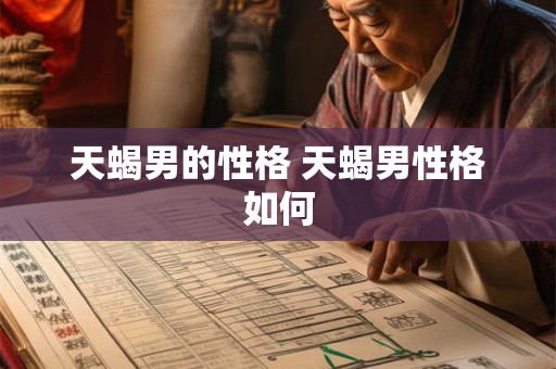 天蝎男的性格 天蝎男性格如何