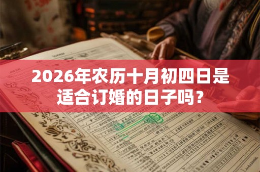 2026年农历十月初四日是适合订婚的日子吗？