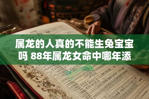 属龙的人真的不能生兔宝宝吗 88年属龙女命中哪年添丁