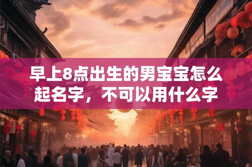 早上8点出生的男宝宝怎么起名字，不可以用什么字