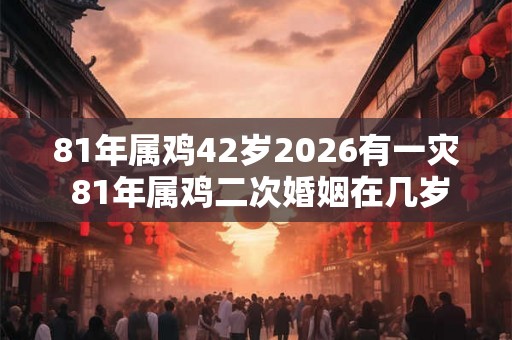 81年属鸡42岁2026有一灾 81年属鸡二次婚姻在几岁