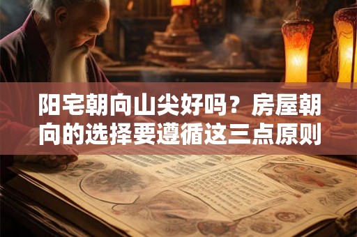 阳宅朝向山尖好吗？房屋朝向的选择要遵循这三点原则！