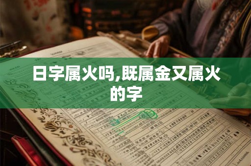 日字属火吗,既属金又属火的字