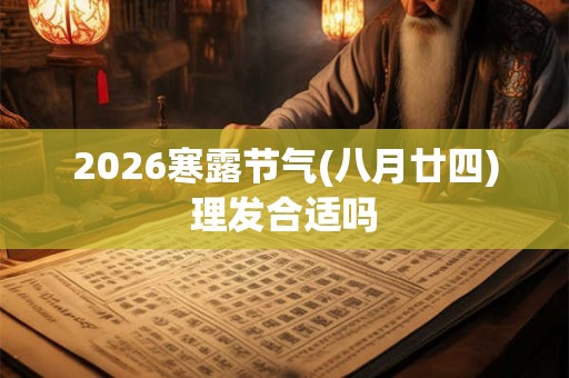 2026寒露节气(八月廿四)理发合适吗