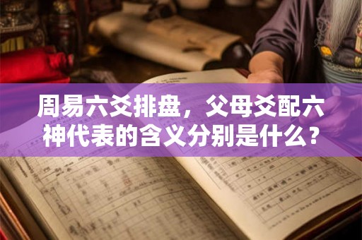 周易六爻排盘，父母爻配六神代表的含义分别是什么？
