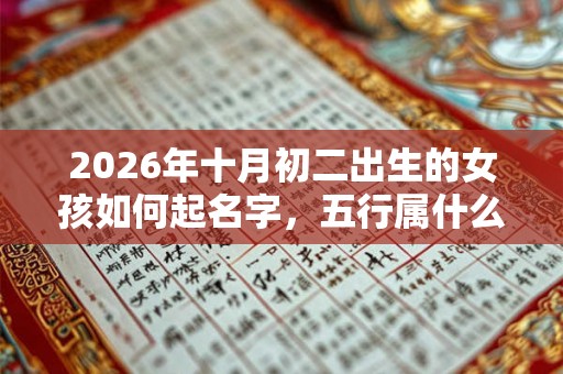 2026年十月初二出生的女孩如何起名字，五行属什么
