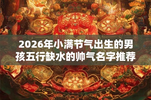 2026年小满节气出生的男孩五行缺水的帅气名字推荐 2026年小满节气出生的男孩五行缺水的帅气名字推荐