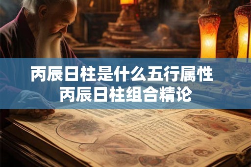 丙辰日柱是什么五行属性  丙辰日柱组合精论