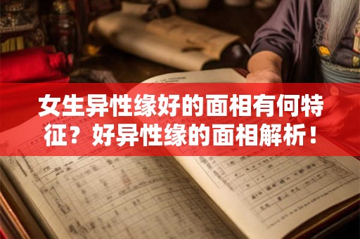 女生异性缘好的面相有何特征？好异性缘的面相解析！
