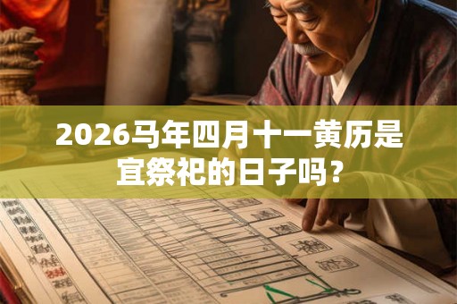 2026马年四月十一黄历是宜祭祀的日子吗？