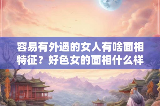 容易有外遇的女人有啥面相特征？好色女的面相什么样？