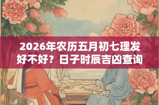 2026年农历五月初七理发好不好？日子时辰吉凶查询？