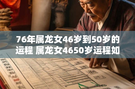 76年属龙女46岁到50岁的运程 属龙女4650岁运程如何 76年属龙女46岁到50岁的运程 属龙女4650岁运程如何