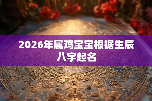 2026年属鸡宝宝根据生辰八字起名 2026年属鸡宝宝根据生辰八字起名