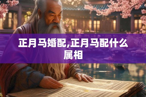 正月马婚配,正月马配什么属相