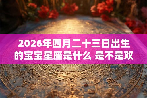 2026年四月二十三日出生的宝宝星座是什么 是不是双子座