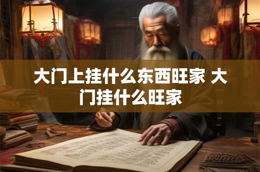 大门上挂什么东西旺家 大门挂什么旺家