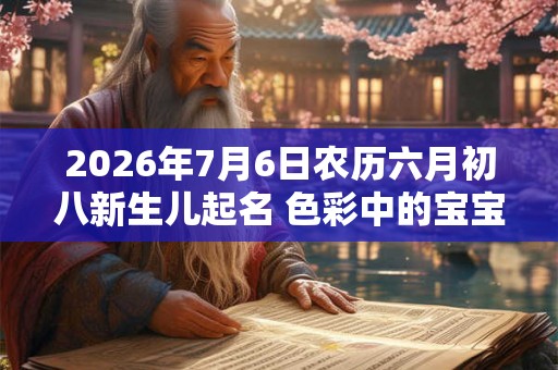 2026年7月6日农历六月初八新生儿起名 色彩中的宝宝学名 2026年7月6日农历六月初八新生儿起名 色彩中的宝宝学名