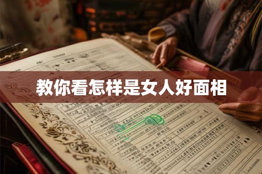 教你看怎样是女人好面相