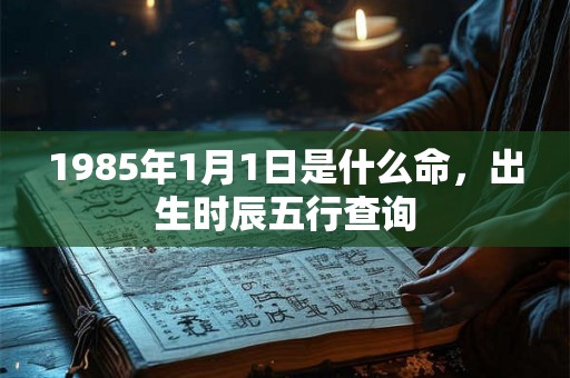1985年1月1日是什么命,出生时辰五行查询 1985年1月1日是什么命,出生时辰五行查询