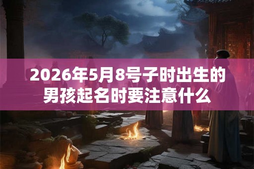 2026年5月8号子时出生的男孩起名时要注意什么