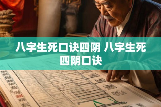 八字生死口诀四阴 八字生死四阴口诀 八字生死口诀四阴 八字生死四阴口诀