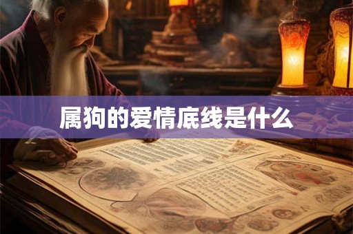 属狗的爱情底线是什么