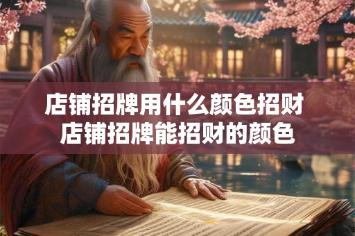 店铺招牌用什么颜色招财 店铺招牌能招财的颜色 店铺招牌用什么颜色招财 店铺招牌能招财的颜色